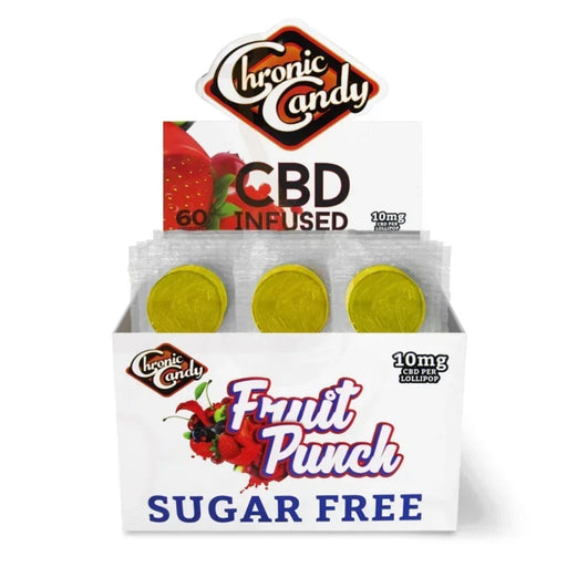 Chronic Candy CBD Lollypop Paleta Fruit Punch Sugar Free 10 mg Cannabis Medicinal Mexico Smoke Shop Vuelo 420 Monterrey
