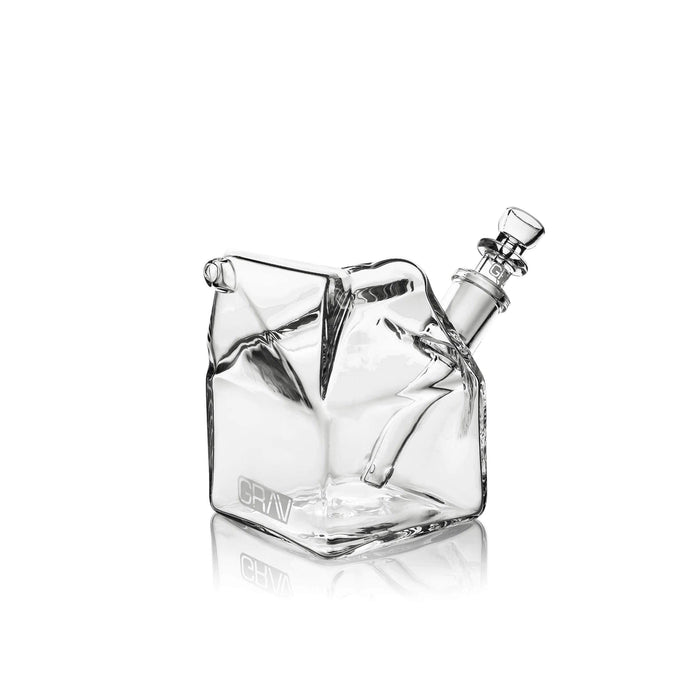 Grav Labs Bubbler Cartón de Leche Sip Series Transparente Vuelo 420 Smoke Shop Monterrey Mexico
