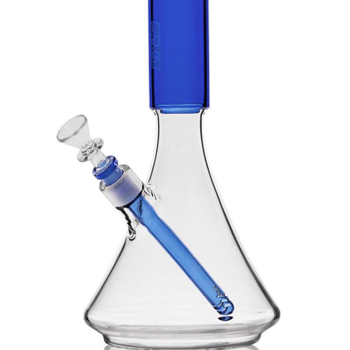 Grav Labs Bong Deco Beaker Grande Cobalto Azul de Vidrio Borosilicato Vuelo 420 Smoke Shop Monterrey Mexico