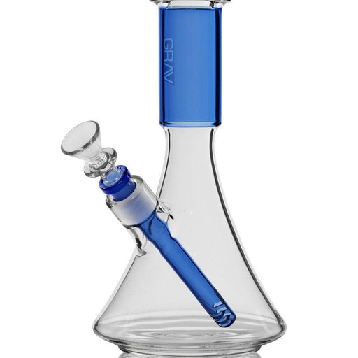 Grav Labs 09.8" Deco Beaker Mediano Cobalto Azul Vuelo 420 Smoke Shop Monterrey Mexico