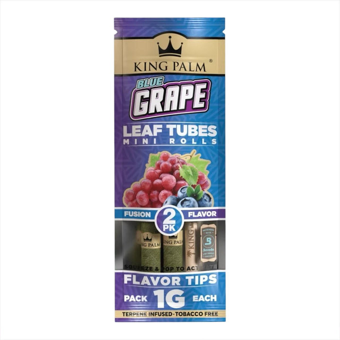 King Palm Leaf Tubes Mini Roll 1g – Caja de 20 (2 Pack) Blue Grape Mexico Smoke Shop Vuelo 420 Monterrey