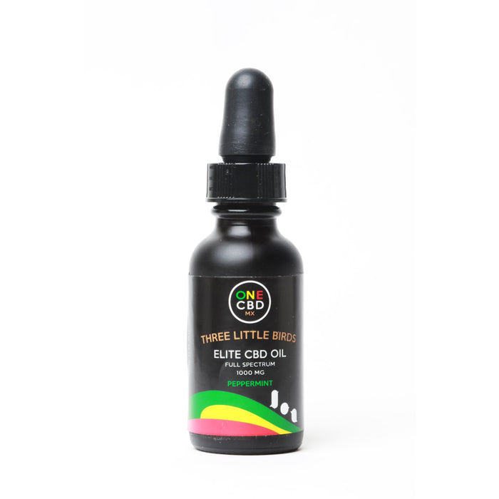 One CBD Three Little Birds Aceite CBD Espectro Completo Cannabis Medicinal Relajar Insomnio Estres Vuelo 420 Smoke Shop Mexico Monterrey