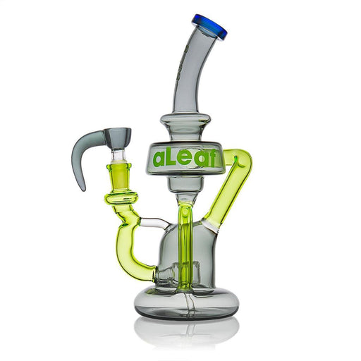El aLeaf Zeus Recycler de 09 pulgadas es un Bong tipo Heady con Bowl de Cuerno (gris)