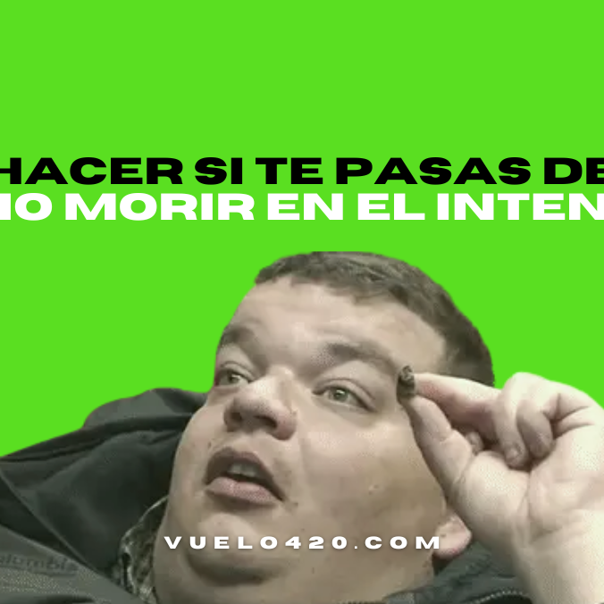 ¿Qué hacer si te pasas de THC? (Y no morir en el intento)
