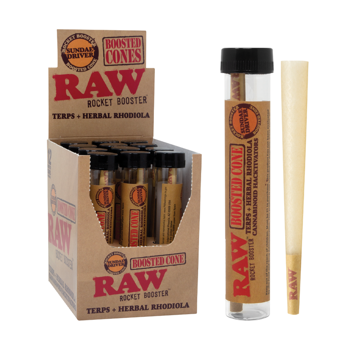 Conos RAW Rocket Booster con Terpenos – Sundae Driver – Vuelo 420 Smoke Shop México
