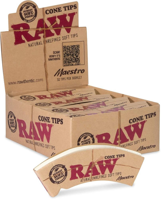 Filtros RAW de Papel para Enrollar (Caja) – Cone Tips Maestro (Caja 24) – Vuelo 420 Smoke Shop México