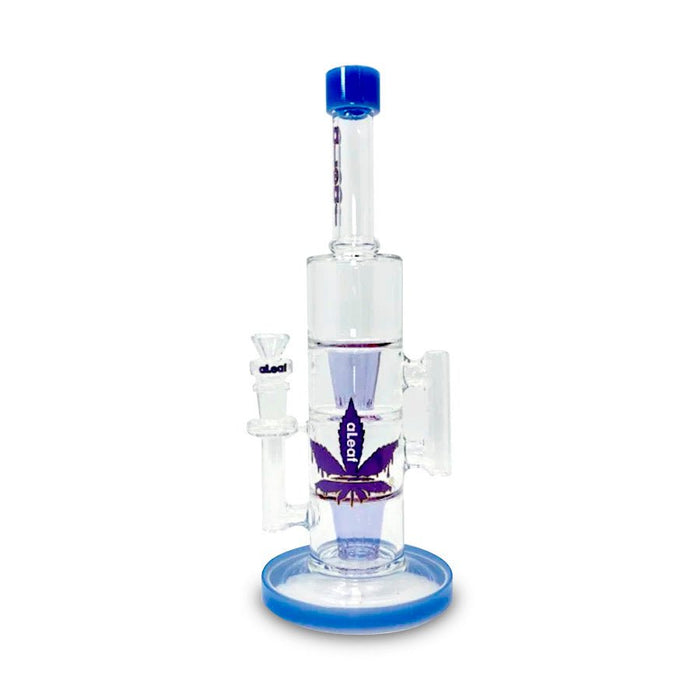 Bong aLeaf Twin Torrent 13.8" – Morado – Vuelo 420 Smoke Shop México