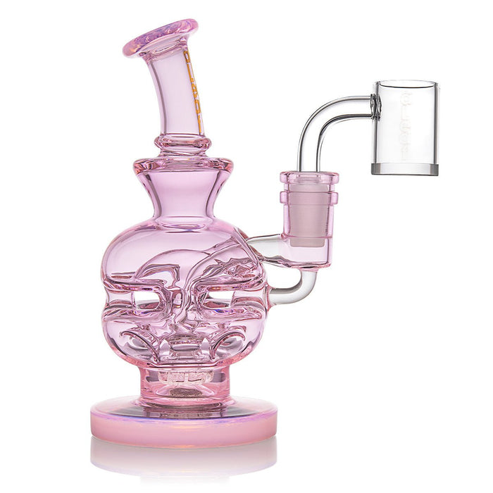 Rig aLeaf Fab Egg 7" de Vidrio Borosilicato con Banger Térmico 14mm – Rosa – Vuelo 420 Smoke Shop México
