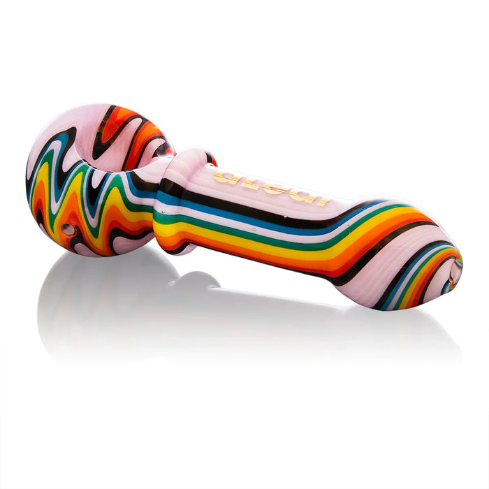 Pipa aLeaf Wig Wag 4.5" de Vidrio – Rosa – Vuelo 420 Smoke Shop México