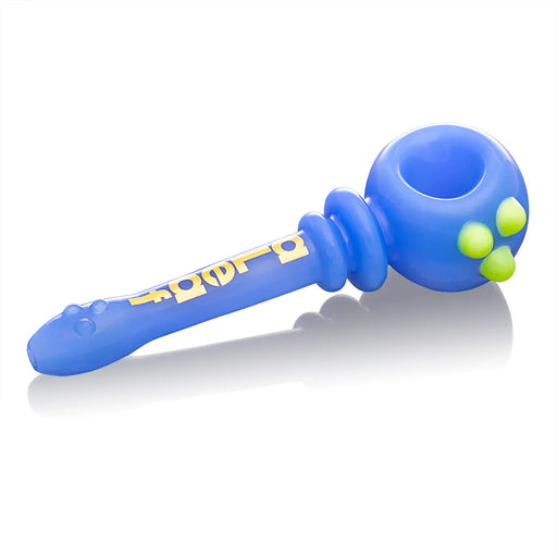 Pipa aLeaf Triple Slime Dotted 4" de Vidrio – Azul – Vuelo 420 Smoke Shop México
