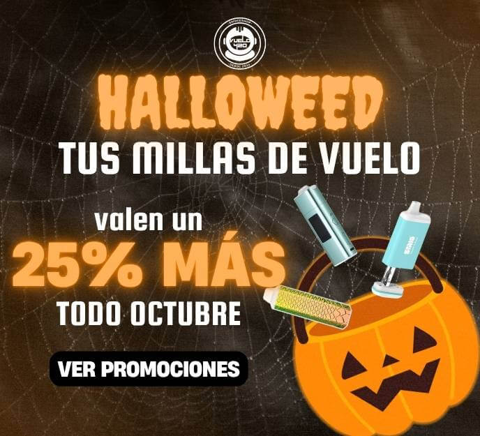 Este mes tus Millas de Vuelo valen un 25% extra, cambialas por descuentos en Vuelo 420 Smoke Shop + Vaporizadores