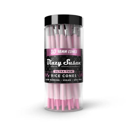 Blazy Susan Conos de 98mm en Color Rosa (50 piezas) Ultra Delgados y veganos