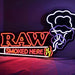 RAW Get Lit Letrero de LED Smoked Here Vuelo 420 Smoke Shop Monterrey Mexico
