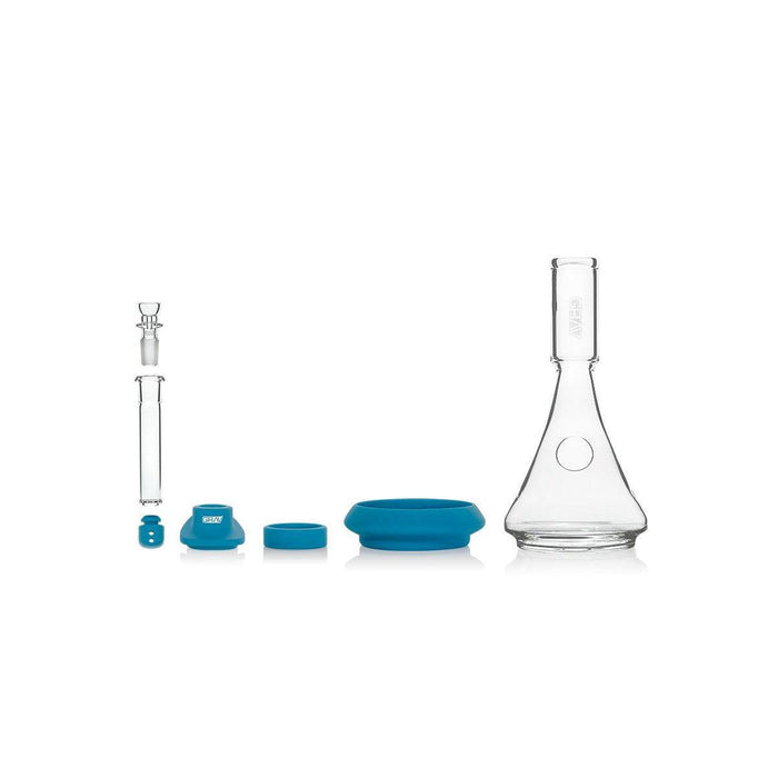 GRAV Labs DECO BEAKER Azul Bong Vidrio Borosilicato VUELO 420 SMOKE SHOP Monterrey Mexico