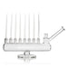 Grav Labs Menorah es un bubbler de vidrio borosilicato con 8 bowls o tazones para hierbas secas (cannabis) 