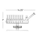 Grav Labs Menorah Vidrio Resistente Borosilicato Cientifico Bong Bubbler Vuelo 420 Smoke Shop Monterrey Mexico