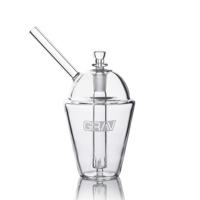Grav Labs Bubbler Slush Cup de 7 pulgadas con Popote Reforzado y Downstem Fijo (17.8 cm)