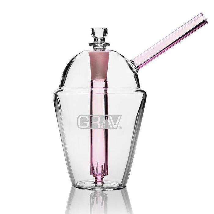 Grav Labs Bubbler Slush Cup de 7 pulgadas con Popote Reforzado y Downstem Fijo (17.8 cm)