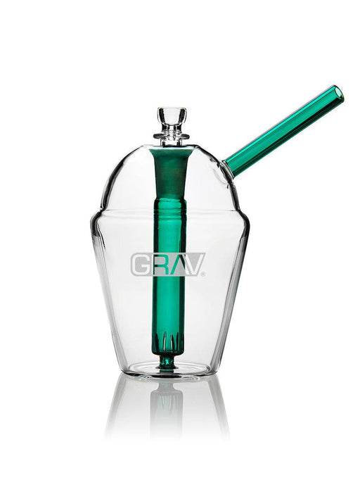 Grav Labs Bubbler Slush Cup de 7 pulgadas con Popote Reforzado y Downstem Fijo (17.8 cm)