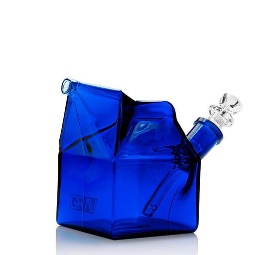 Grav Labs Bubbler Cartón de Leche Sip Series de color azul