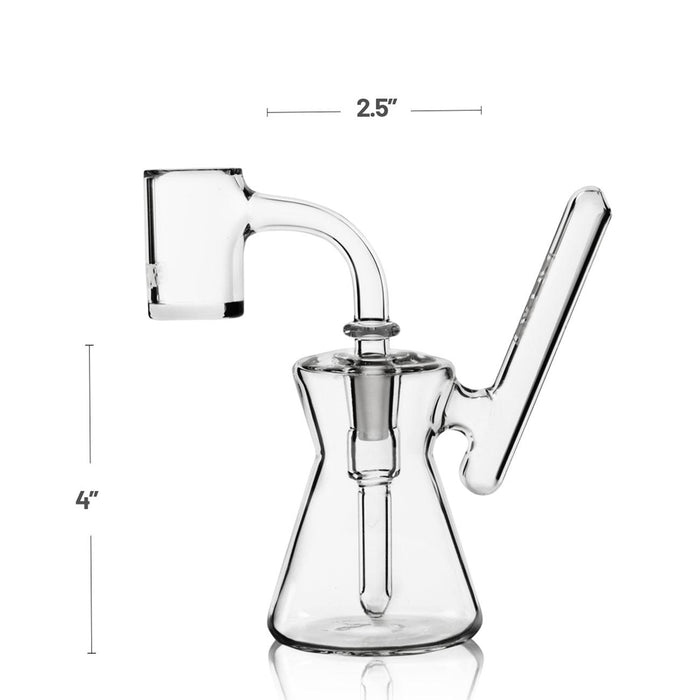 Grav Labs Bubbler Rig Hourglass Pocket Vidrio Borosilicato Transparente Wax Extractos Mexico Smoke Shop Monterrey