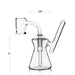 Grav Labs Bubbler Rig Hourglass Pocket Vidrio Borosilicato Transparente Wax Extractos Mexico Smoke Shop Monterrey