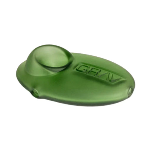 Pipa Grav Labs Pebble Spoon Sandblasted de Vidrio – Verde – Vuelo 420 Smoke Shop México
