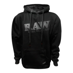 RAW Hoodie Sudadera Negra Capucha Algodon Vuelo 420 Smoke Shop Monterrey Mexico