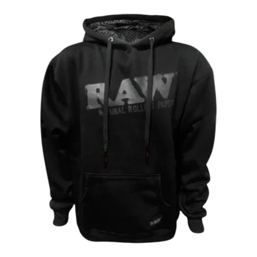 RAW Hoodie Sudadera Negra Capucha Algodon Vuelo 420 Smoke Shop Monterrey Mexico