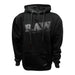 RAW Hoodie Sudadera Negra Capucha Algodon Vuelo 420 Smoke Shop Monterrey Mexico