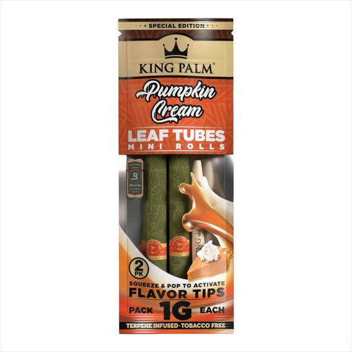 King Palm Leaf Tubes Mini Roll 1g – Caja de 20 (2 Pack) Pumpkin Cream Mexico Smoke Shop Vuelo 420 Monterrey