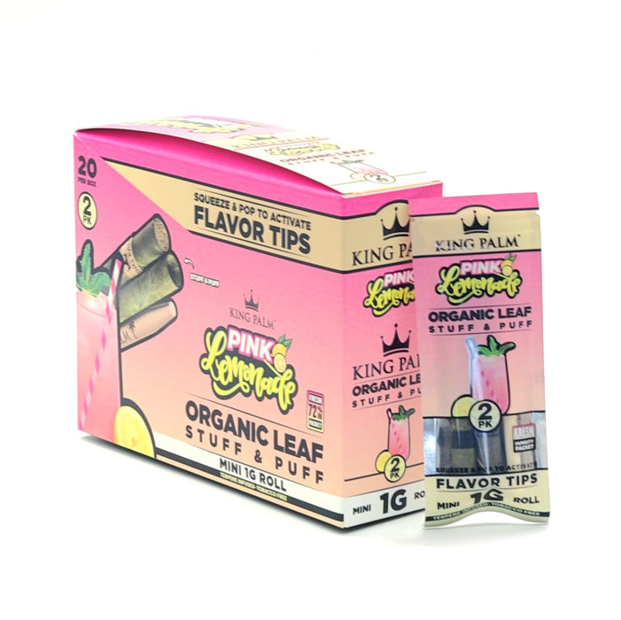 King Palm Leaf Tubes Mini Roll 1g (2 pack) – Caja de 20 pz