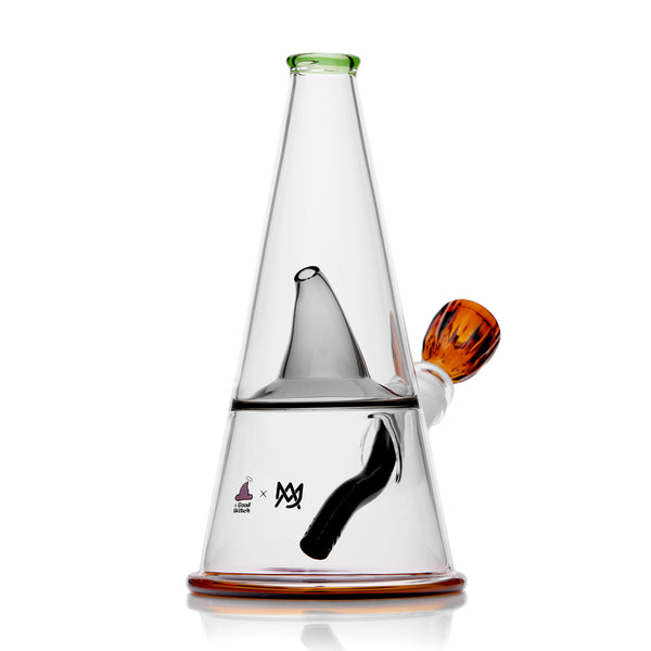 MJ Arsenal y A Good Witch - The Alchemist - Bong de vidrio de Sombrero de Bruja de 8 pulgadas