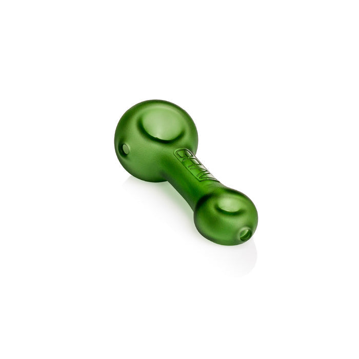 Pipa Grav Labs Mini Spoon Sandblasted de Vidrio – Verde – Vuelo 420 Smoke Shop México