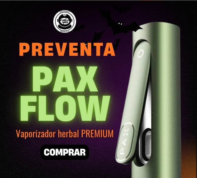 PAX Flow es el nuevo vaporizador para hierbas secas con calentamiento híbrido (conducción y convección), envíos a todo México