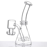 Piranha - Beaker de Cuarzo con Vacuum Banger y Tapa Carburador (Para Wax)-Vuelo 420 Smoke Shop Mexico Monterrey