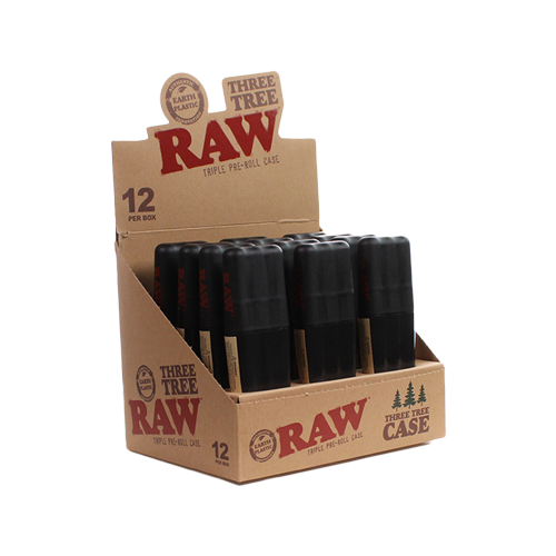 Estuche RAW Three Tree para 3 Porros (Exhibidor 12 pz) – Vuelo 420 Smoke Shop México