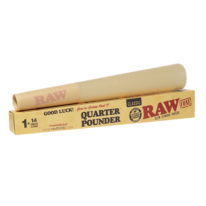 Cono Gigante RAW Classic Quarter Pounder y Half Pounder – Quarter Pounder (14") – Vuelo 420 Smoke Shop México