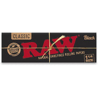 RAW - Classic Black Papeles para Liar Cigarro (Tamaño 1¼)-Vuelo 420 Smoke Shop Mexico Monterrey