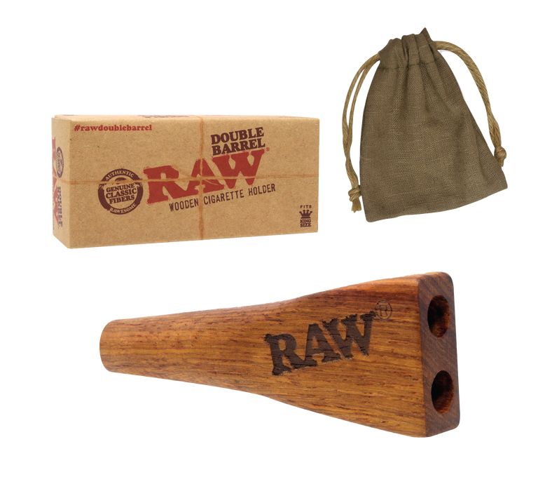 Porta Conos de Madera RAW (Double Barrel, Level Five y Trident) – Double Barrel King Size – Vuelo 420 Smoke Shop México