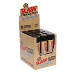 6 conos con terpenos Blue Parfait por bote RAW TERP'd tamaño 1¼, caja de 12 piezas
