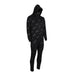 Pijama RAW Black Onesie en color negro con letras blancas (ropa para dormir)