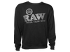 Sudadera Crewneck RAW Negra – Clásica – S – Vuelo 420 Smoke Shop México