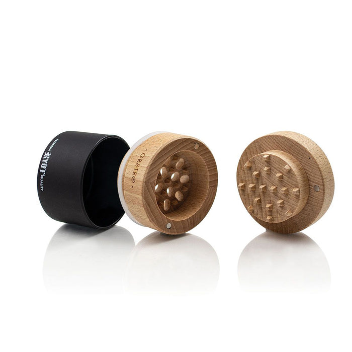 Ryot GR8TR Grinder Molinillo Madera Negro Matte Vuelo 420 Smoke Shop Monterrey Mexico