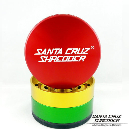 Santa Cruz Shredder Grinder Molinillo Grande 4 piezas Rasta Vuelo 420 Smoke Shop Mexico Monterrey