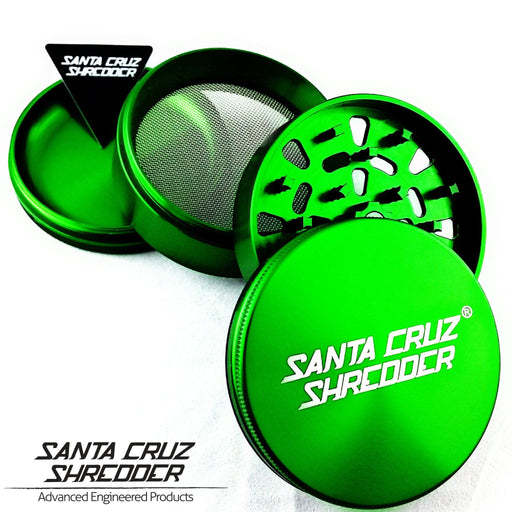 Santa Cruz Shredder Grinder o Molinillo grande de 4 piezas color verde
