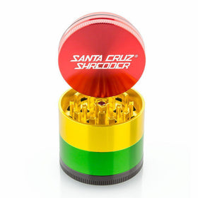 Santa Cruz Shredder Grinder Molinillo Rasta 4 piezas Vuelo 420 Smoke Shop Mexico Monterrey