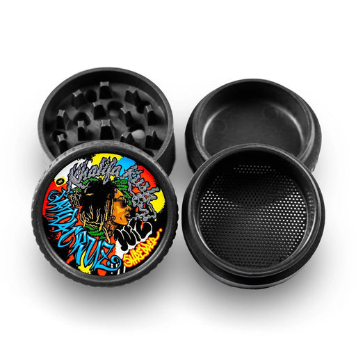 Santa Cruz x Wiz Khalifa KUSH Grinder de 4 Piezas de Hemp – 55 mm (Mediano)