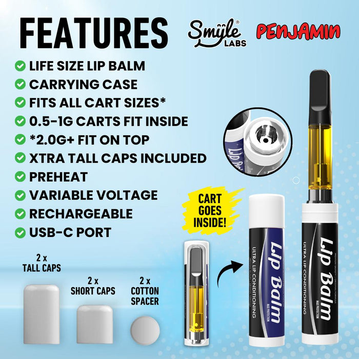 Smyle Labs Lip Balm - Batería Vaporizador para Cartucho de Wax
