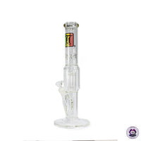 TJ Glass - 16" Bong Recto con Filtro de Regadera o Tornado (41 cm)-Vuelo 420 Smoke Shop Mexico Monterrey